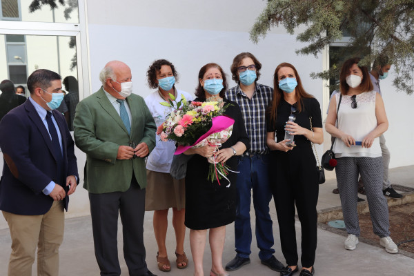Entrega de ramo de flores